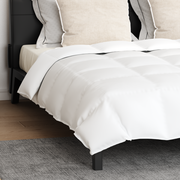 Edredão com travesseiro 3 pcs Branco 200 x 220 cm Penugem M 5