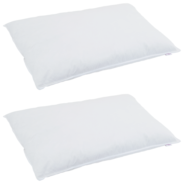 Edredão com travesseiro 3 pcs Branco 240 x 220 cm Penugem M 2
