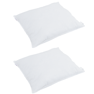 Edredão com travesseiro 3 pcs Branco 260 x 220 cm Penugem H