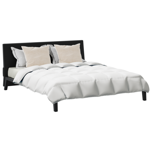 Edredón Otro con almohada 3 pcs Blanco 240 x 260 cm Plumas M 3