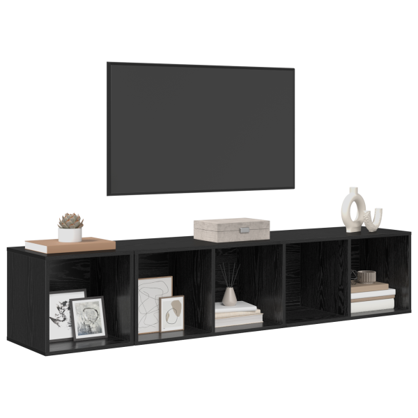 Conjunto de Estantes para TV 2 pcs Carvalho preto M 3