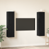 Conjunto de mueble de TV 4 pcs Roble negro 30.5 x 30 x 60 cm 4
