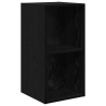 Gabinete de TV de Parede 4 pcs Carvalho preto 37 x 37 x 72 cm 5