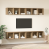 Mueble de TV de Pared 4 pcs Roble artisan 37 x 37 x 107.5 cm 4