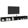Gabinete para TV 3 pcs Carvalho preto 37 x 35 x 107.5 cm 3