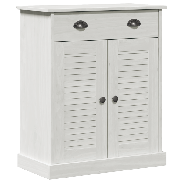 Gabinete de Baño Blanco 68 x 34 x 80 cm Madera maciza de pino M 2