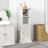 Gabinete de Baño Blanco 37 x 34 x 110 cm Madera maciza de pino 1