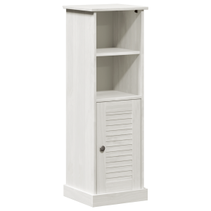 Gabinete de Baño Blanco 37 x 34 x 110 cm Madera maciza de pino H