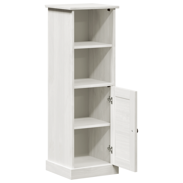 Gabinete de Baño Blanco 37 x 34 x 110 cm Madera maciza de pino M 5