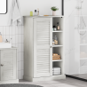 Gabinete de Baño Blanco 68 x 34 x 110 cm Madera maciza de pino 1