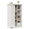 Gabinete de Baño Blanco 68 x 34 x 110 cm Madera maciza de pino 3