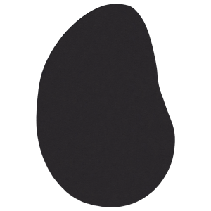 Alfombra negra 80x150 cm poliéster antideslizante H