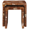 Mesas auxiliares Multicolor madera maciza reciclada 4