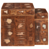 Mesas auxiliares Multicolor madera maciza reciclada 5