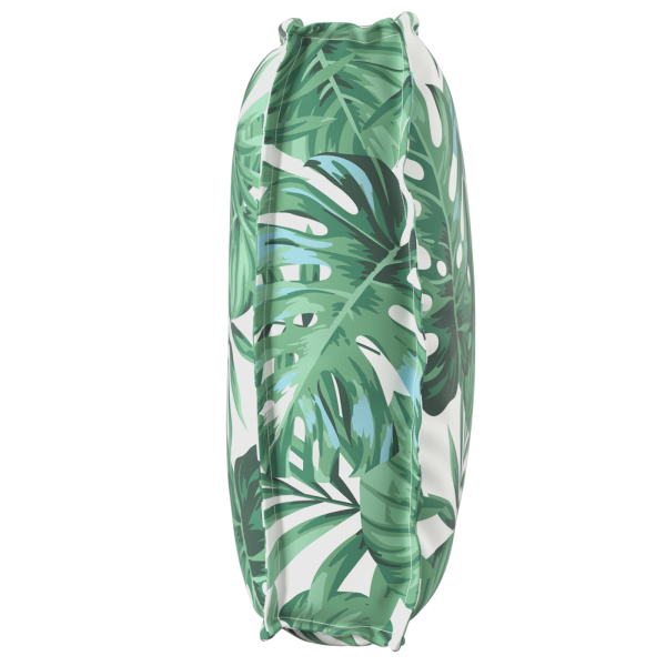 Almofada de palete para assento e encosto com estampa de folhas. 120 x 50 x 12 cm. em tecido Oxford. M 4