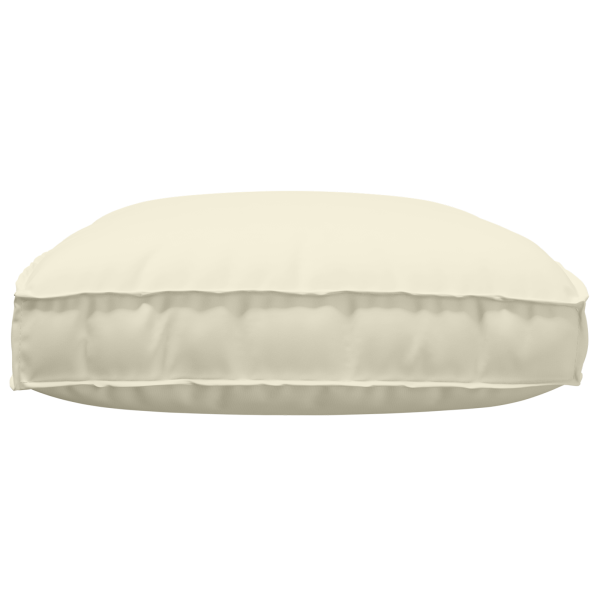 Cojín de Palet para Asiento Crema 120x80x12 cm Tela Oxford M 3