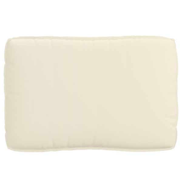 Cojín de Palet para Asiento Crema 120x80x12 cm Tela Oxford M 4