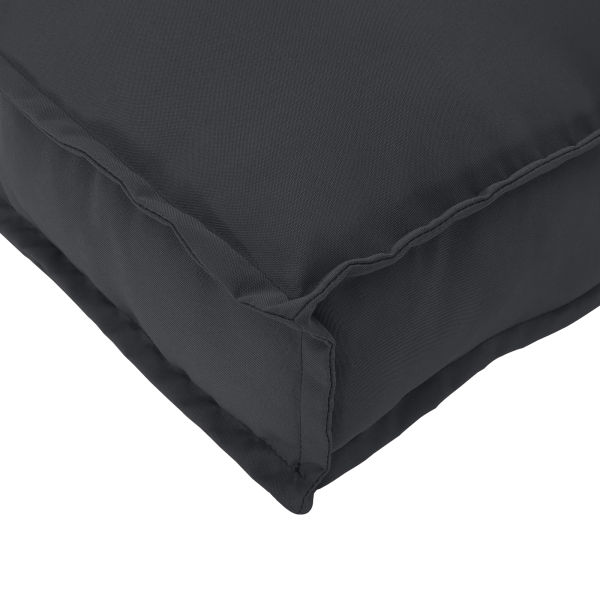 Cojín para Palets para Asiento Negro 120x80x12 cm Tejido Oxford M 5