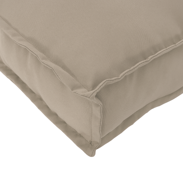 Cojín de palet para asiento Taupe 120x80x12 cm Tela Oxford M 5