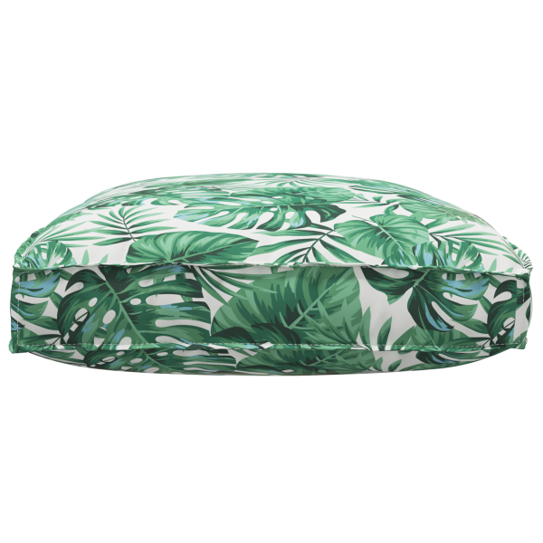 Cojín de Pallet para Asiento Patrón de Hoja 120x80x12 cm Tela Oxford M 3