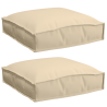 Cojines de Palet para Asiento 2 pcs Beige 40x40x8 cm Tela Oxford 2