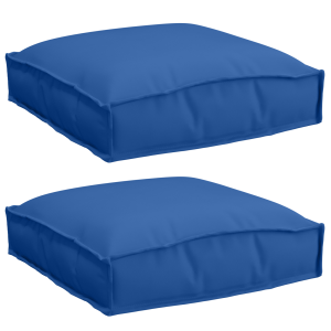 Cojines de Palets para Asiento 2 pcs Azul Real 40x40x8 cm Tela Oxford H