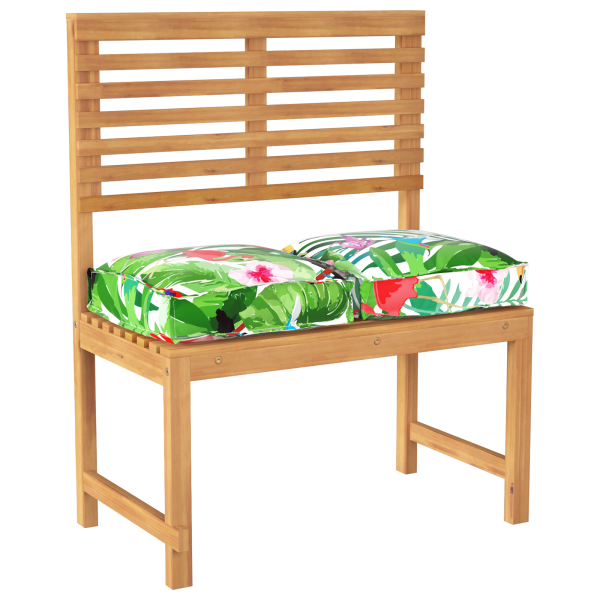 Almofadas de Palete pra Assento 2 pcs Jungle Tropical 40x40x8 cm em Tecido Oxford M 3
