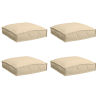 Cojines Pallet para asiento 4 pcs Beige 40x40x8 cm Tejido Oxford 2