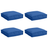 Cojines de palet para asiento 4 pcs Azul real 40x40x8 cm Tela Oxford 2