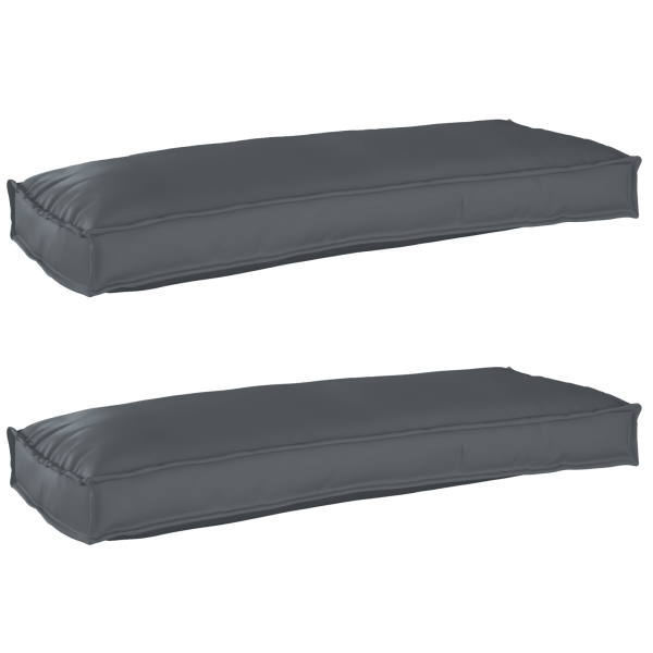 Cojines de palet para banco 2 pcs Antracita 100x40x8 cm Tela Oxford D