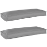 Cojines para banco 2 pcs Gris 100x40x8 cm Tela Oxford 1