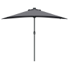 Parasol de jardín Antracita 294 x 150 x 223 cm tela 5