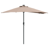 Parasol de jardín Taupé 294 x 150 x 223 cm tela 2