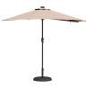Parasol de jardín Taupé 294 x 150 x 223 cm tela 3