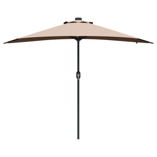 Parasol de jardín Taupé 294 x 150 x 223 cm tela M 5
