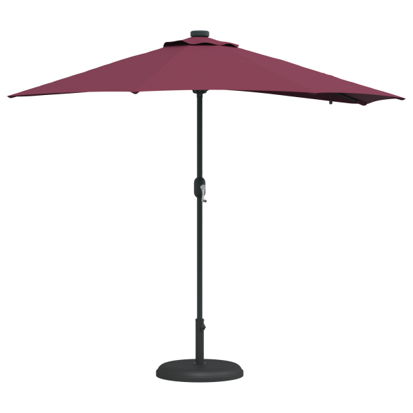 Parasol de jardín Rojo burdeos 294 x 150 x 223 cm tela M 3