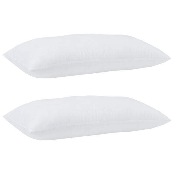 Almohadas 2 pcs Blanco 40 x 80 cm 85gsm 100% poliéster M 4