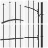 Portão de Jardim Cinzeto 100 x 125 cm 125 x 100 cm Aço 5