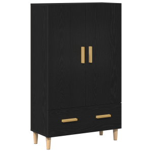 Highboard  em Carvalho Preto. 70x31x115 cm. Feito de Madeira Derivada H