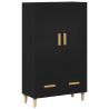 Highboard  em Carvalho Preto. 70x31x115 cm. Feito de Madeira Derivada 2