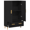 Highboard  em Carvalho Preto. 70x31x115 cm. Feito de Madeira Derivada 5