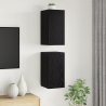 Unidad de Televisión 2 pcs Roble negro Madera contrachapada 4