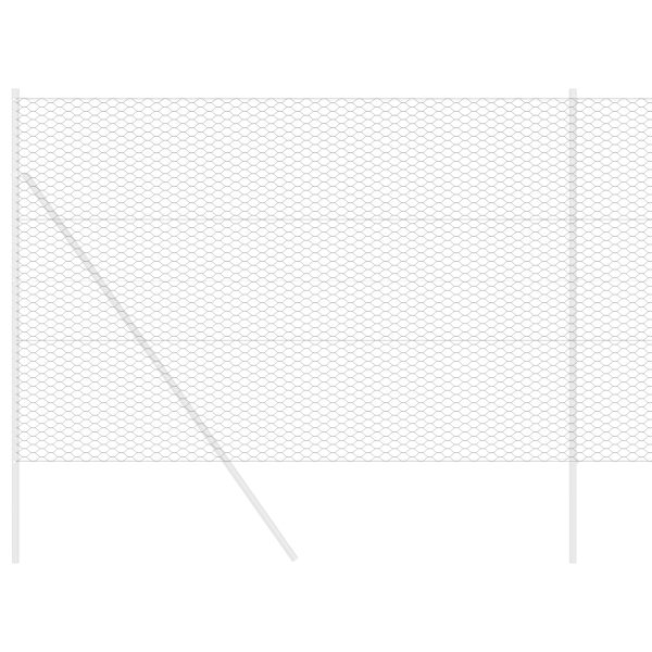Valla Hexagonal Gris 1.6x25 m Acero M 3