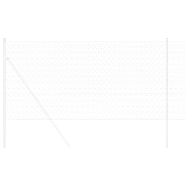 Cerca Hexagonal  0.4x25 m Acero Galvanizado M 3