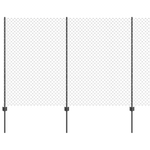 Cerca de Cadena  con 20 Postes en U Gris 1.6x10 m de Acero H