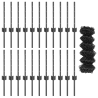 Cerca de Cadena  con 22 Postes U Gris 0.4x25 m Acero 4
