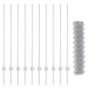 Cerca de eslabones de cadena con 20 postes en U Plateado 1.2x10 m Acero 5