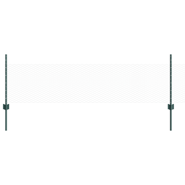 Postes  11 pcs U-Channel Verde 60 cm Aço M 2