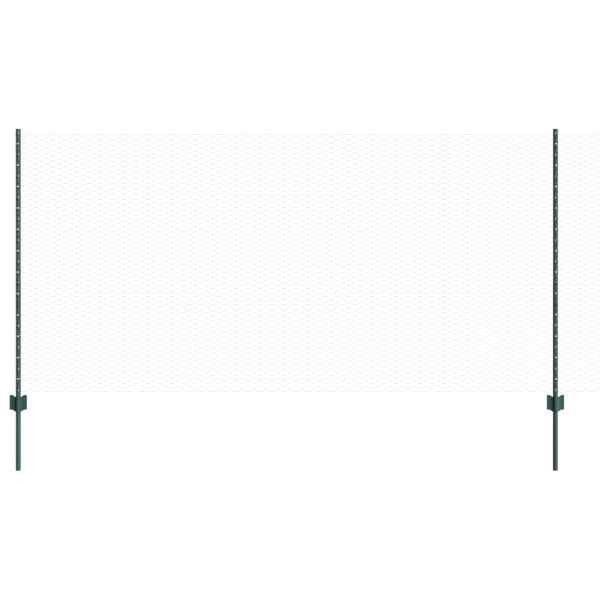 Publicaciones de Cerca  11 pcs U-Channel Verde 120 cm Acero. Cerca Hexagonal  Verde 1.2x100 m Acero M 2