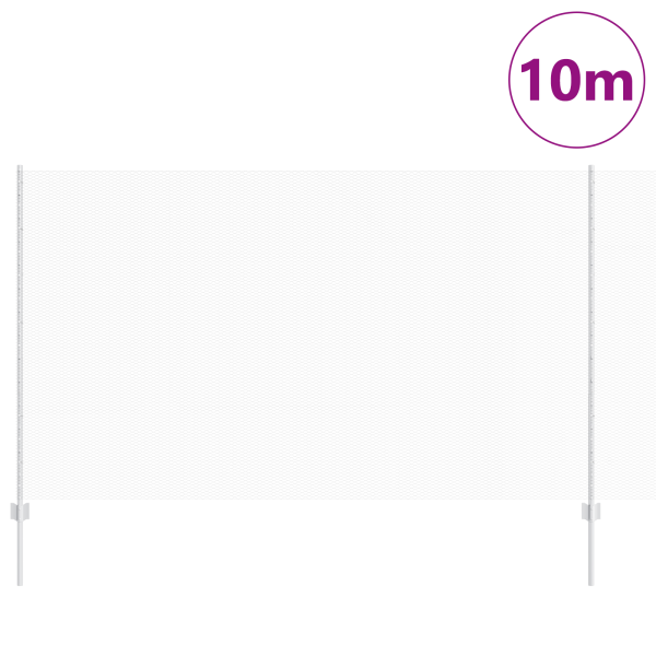 Poste de Cerca 10 pcs U-Channel 140 cm Acero Galvanizado.  Cerca Hexagonal 1.4x10 m Acero Galvanizado M 3